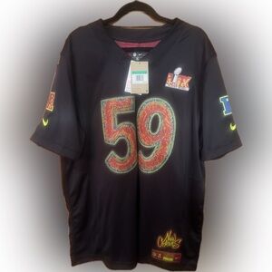 Collectors Nike NFL Super Bowl LIX Mosaic Jersey beaded 59 New Orleans